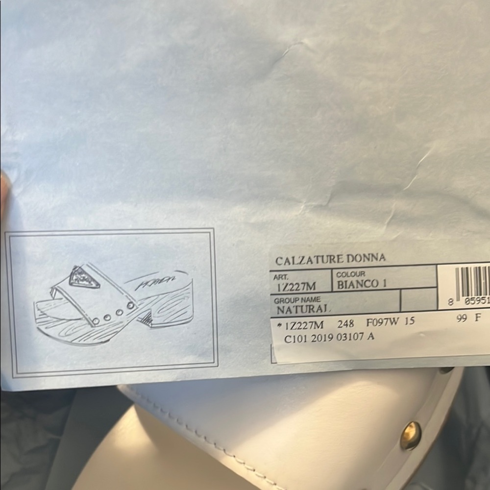 Prada Milano White Clogs Mules - Picture 10 of 10